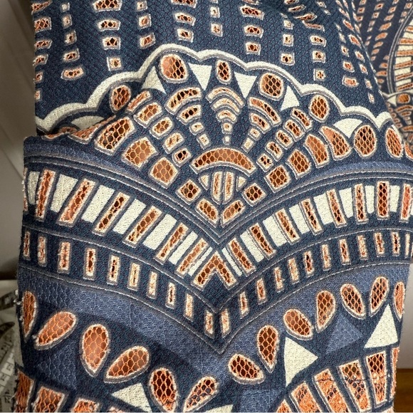 BCBG Maxazria - Alina Mini Shift Dress - Boho Long Bell Sleeves - XS - Picture 5 of 11